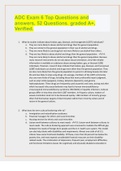 ADC Exam 6 Top Questions and answers, 52 Questions. graded A+, Verified.