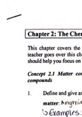 Class notes biol0120 2.1 The chemical Context of Life 