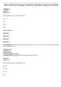 Complete Test Bank Ratio and Proportion Dosage Calculations 2nd Edition Giangrasso Questions & Answers with rationales (Chapter 1-12)