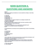 NDEB QUESTION 4 EXAM TEST QUESTIONS AND ANSWERS NEW UPDATED AND COMPLETE GUIDE SOLUTION|100% VERIFIED.