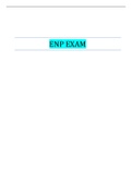 ENP EXAM ANSWERS.| VERIFIED SOLUTION 