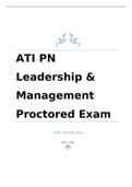 ATI PN Leadership & Management Proctored Exam 100% Verified Q&A Best for 2024