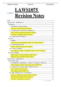 LAWS1075 Revision Notes 