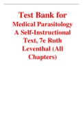 Medical Parasitology A Self-Instructional Text 7th Edition By Ruth Leventhal (Test Bank)