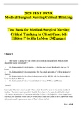 2023 Test Bank for Medical-Surgical Nursing Critical Thinking (342 pages)