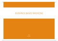 wetenschappelijke vorming 2 - Evidence Based Medicine