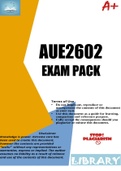 AUE2602 EXAM PACK 2023