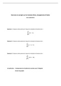 Les sommes finies exercices, changements d'indice, indices négatifs