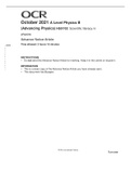 OCR Interchange A Level Physics B (Advancing Physics) H557/02/. Scientific literacy in physics Advance Notice Article.TOP SCORE