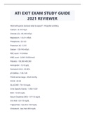 ATI EXIT EXAM STUDY GUIDE 2021 REVIEWER