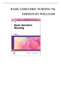 TEST BANK FOR BASIC GERIATRIC NURSING 7th EDITION BY WILLIAMS