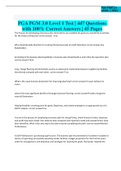 PGA PGM 3.0 Level 1 Test | 447 Questions with 100% Correct Answers | 35 Pages The Process for developing a business plan starts before you establish the goals you would like to achieve for the shops coming year - True Who should provide direction for crea