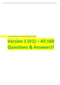                         BEST REVIEW 2023 RN HESI EXIT EXAM V1 2023/2024 160 CORRECT Q/A