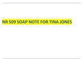 NR 509 SOAP NOTE FOR TINA JONES