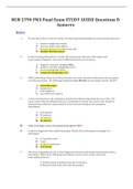 NUR 2790 PN3 Final Exam STUDY GUIDE Questions & Answers