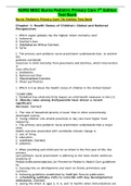 NURS MISC Burns Pediatric Primary Care 7th Edition Test Bank Chapter 1: Health Status of Children: Global and National Perspectives  1.	Which region globally has the highest infant mortality rate? A.	Indonesia B.	Southern Asia C.	SubSaharan Africa Correct