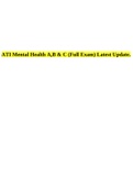 ATI MENTAL HEALTH EXAM PACK MERGERED