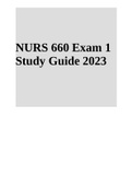 NURS 660 Exam 1 Study Guide 2023