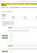 BIOD 171 MircoFinal Exam Final Exam- Requires Respondus LockDown Browser