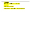 Test Bank Maternity and Pediatric Nursing 3rd Edition MULTIPLE CHOICES. By Susan Ricci, Theresa Kyle, and Susan Carman | with complete solutions 