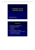 Samenvatting Orgaanfysiologie En Pathofysiologie 2: ademhaling (16/20 1e zit)