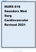 NURS 618 Saunders Med Surg Cardiovascular Revised 2021(NUR 618).