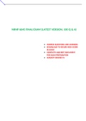 NRNP 6645 FINAL EXAM (2 VERSIONS,LATEST-2022/2023, 200 Q & A ) / NRNP6645 FINAL EXAM / NRNP 6645 WEEK 11 FINAL EXAM / NRNP6645 WEEK 11 FINAL EXAM: WALDEN UNIVERSITY | 100% VERIFIED Q & A |