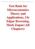 Microeconomics Theory and Applications 13th Edition By EdgarBrowning, Mark Zupan (Test Bank)