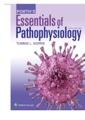 TEST BANK PORTH's ESSENTIAL PATHOPHYSIOLOGY 5TH EDITION >CHAPTER 1-50< COMPLETE GUIDE RATED A.