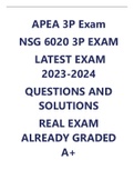 NSG 6020 3P EXAM LATEST EXAM 