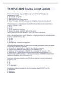 TX MPJE 2020 Review Latest Update Which of the following drugs is NOT exempt from the Poison Packaging Act requirements? (p 45) A. atorvastatin 20 mg tabs B. albuterol inhaler 17 g C. Bulk container of ibuprofen 800 mg D. Ortho Tri-Cyclen - ANSWER atorvas