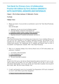 Test Bank For Primary Care, A Collaborative Practice 5th Edition by Terry Buttaro GRADED A WITH QUESTIONS, ANSWERS AND RATIONALES