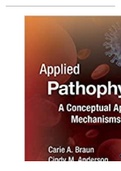 Applied Pathophysiology A Conceptual Approach to the Mechanisms of Disease 3rd Edition Braun Test Bank