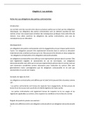 Fiche 4.d. Les contrats - Les obligations des parties contractantes Droit Civil