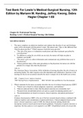 Test Bank For Lewis's Medical-Surgical Nursing, 12th Edition by Mariann M. Harding, Jeffrey Kwong, Debra Hagler Chapter 1-69.Verified