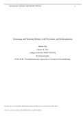 NURS-6630-C-AssgnWk7PittsH /Assessing and Treating Patients with Psychosis and Schizophrenia