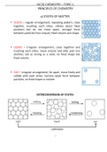 iGCSE Chemistry Pearson Edexcel Topic 1 Principles of Chemistry Complete Notes