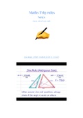 Math metacog on Trig Rules for grade 11 and grade 12 