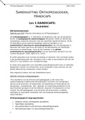 Samenvatting  Orthopedagogiek - Handicaps