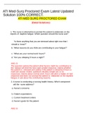 ATI Med-Surg Proctored Exam Latest Updated Solution 100% CORRECT. ATI MED SURG PROCTORED EXAM (Detail Solutions) 