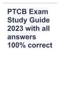 PTCB Exam Study Guide 2023 with all answers 100% correct