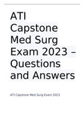 CAPSTONE MED SURG ASSESSEMENT 2023 LATEST SOLUTION PACKAGE