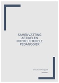 Interculturele pedagogiek samenvatting alle artikelen 