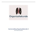 Samenvatting Organisatiekunde 2 Edumundo H 4, 5 en 8