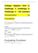 Sophia College Algebra Unit 5: Challenge 1, challenge 2 & Challenge 3 – All Correct Answers 2023