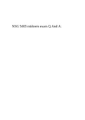 NSG 5003 midterm exam Q And A.