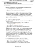 Chapter 01: Health: A Community View Nies: Community/Public Health Nursing, 7th Edition MULTIPLE CHOICE 1. Which best describes the primary reason that Americans are concerned about health care? a . P oliticians are discussing how to improve health care. 