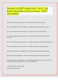 Domain 4 CDIP notes Part 1 of 6, Top Exam Questions and answers, 100% Accuratee.