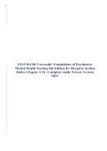 TEST BANK Varcarolis' Foundations of Psychiatric-Mental Health Nursing 9th Edition By Margaret Jordan Halter Chapter 1-36 | Complete Guide Newest Version 2023