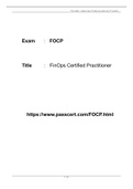 FinOps Certified Practitioner FOCP Exam Dumps